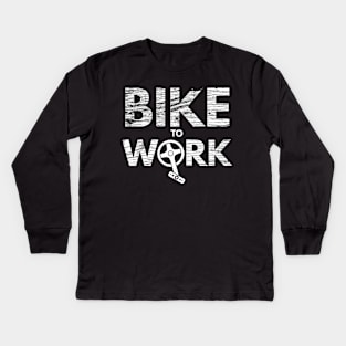 Bike to Work National Bike Week 2018 Kids Long Sleeve T-Shirt